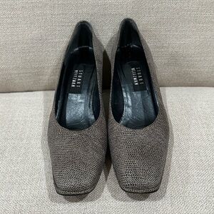 Stuart Weitzman Snakeskin Print Vintage Pumps Women's Size 9